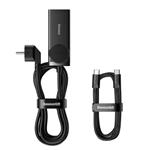 Baseus GaN3 Pro rýchlonabíjací stolný adaptér 2x USB-C + 2x USB-A + AC 100W 1,5 m kábel čierny