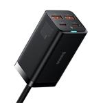 Baseus GaN3 Pro stolní rychlonabíjecí adaptér 2x USB-A, 2x USB-C 100W černá