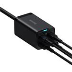 Baseus GaN3 Pro stolní rychlonabíjecí adaptér 2x USB-A, 2x USB-C 100W černá