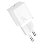 Baseus GaN5 30W sieťová nabíjačka s káblom USB-C/USB-C 100W 1m, 1xUSB-C biela