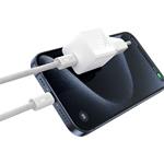 Baseus GaN5 30W sieťová nabíjačka s káblom USB-C/USB-C 100W 1m, 1xUSB-C biela