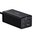 Baseus GaN5 Pro rýchlonabíjací stolný adaptér 2x USB-C + USB-A + HDMI 67W 1,5 m kábel čierny