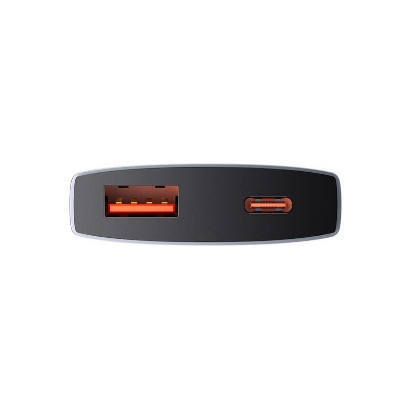 Baseus GaN5 Pro Ultra Slim USB-C/USB-A 65 W nabíjačka sivá