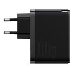 Baseus GaN5 Pro USB-C na USB-A 100W rýchlonabíjací adaptér čierny