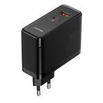 Baseus GaN5 Pro USB-C na USB-A 100W rýchlonabíjací adaptér čierny