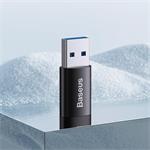 Baseus Ingenuity mini OTG adaptér USB-A 3,1A samec na USB-C samica, čierny