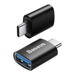 Baseus Ingenuity mini OTG adaptér USB-C samec na USB-A samica 3,1 A, čierny