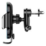 Baseus Light Electric držák do auta s bezdrátovým nabíjením 15W černá