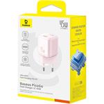 Baseus PicoGo 45W, 1xUSB-C ružová