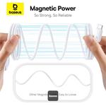 Baseus PicoGo magnetický kábel USB-C/USB-C 1m 240W biely