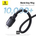 Baseus PicoGo magnetický kábel USB-C/USB-C 1m 240W čierny
