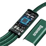 Baseus Rapid Series Nabíjací/Dátový kábel 3v1 USB-C/ (microUSB Lightning PD 20W USB-C) 1,5 m zelený