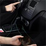 Baseus Rapid Series Nabíjací/Dátový kábel 3v1 USB-C/ (microUSB Lightning PD 20W USB-C) 1,5 m zelený