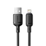 Baseus Silky USB/Lightning kábel 1m 2,4A čierny