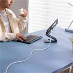 Baseus Silky USB/USB-C rýchlonabíjací kábel 1m 100W biely