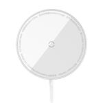Baseus Simple Mini3 15W bezdrôtová nabíjačka USB-C biela