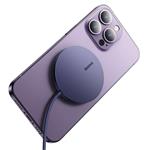 Baseus Simple Mini3 15W bezdrôtová nabíjačka USB-C fialová