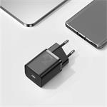 Baseus Super Si Quick Charger 1C 25W EU + USB-C/USB-C 3A 1m čierna
