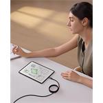Baseus Tungsten USB/USB-C magnetický nabíjací kábel 1m 100W čierny