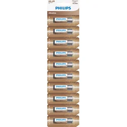 Batérie PHILIPS LR6AL10S/10 AA (10 ks)