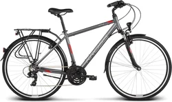 BCC 2018 KROSS 28" TRANS 1 vel.23" - graphite/red/white matt