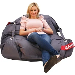 Beanbag Sedacia vak 189x140 comfort s popruhmi dark gray BB189x140-darkgray