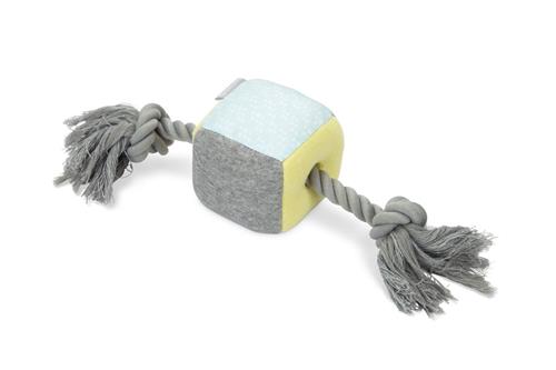 Beeztees Hračka krychle s lanem pro štěňata 35cm