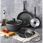BERGNER Panvica s nepriľnavým povrchom a pokrievkou RETRO, 28 cm
