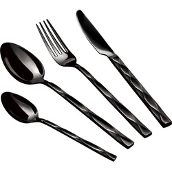 BerlingerHaus 24dílná sada příborů Royal Black Collection III, nerez