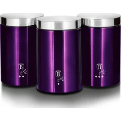BerlingerHaus 3dílná sada dóz na potraviny Purple Metallic Line, 18 cm