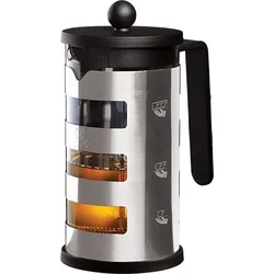 BerlingerHaus Čajová a kávová kanvica French Press Black Silver Collection, 1 l