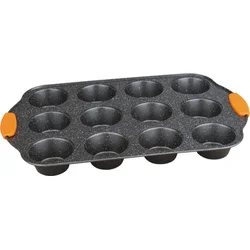 BerlingerHaus Forma na muffiny s nepriľnavým povrchom 12 ks Granite Diamond Line, 41 x 27 x 3 cm