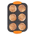 BerlingerHaus Forma na muffiny s nepriľnavým povrchom 6 ks Granite Diamond Line, 29 x 18 x 3 cm