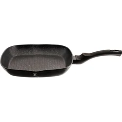 BerlingerHaus Grilovacia panvica s mramorovým povrchom Black Silver Collection, 28 cm