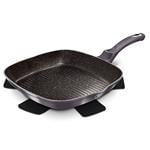 BerlingerHaus Grilovacia panvica s mramorovým povrchom Carbon PRO Line, 28 cm