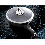 BerlingerHaus Hlboká panvica s mramorovým povrchom a vekom Black Silver Collection, 24 cm