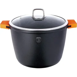 BerlingerHaus Hrnec s mramorovým povrchem a poklicí Granit Diamond Line, 24 cm