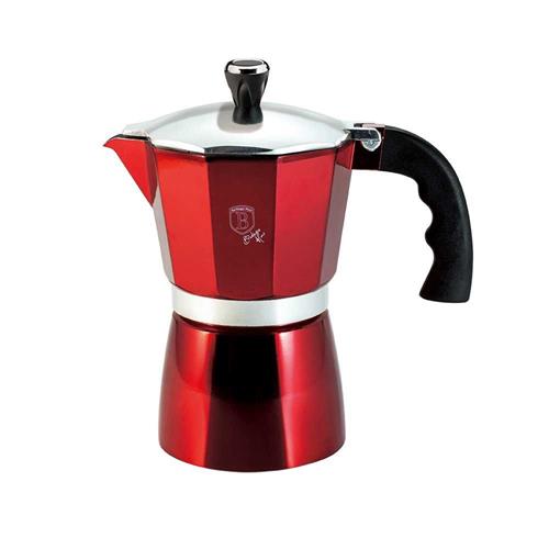 BerlingerHaus Kanvica na espresso 3 šálky Burgundy Metallic Line