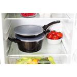 BerlingerHaus Kastrol s mramorovým povrchem Shiny Black Collection 2 poklice, 28 cm