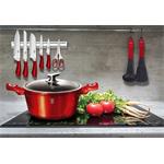 BerlingerHaus Kastról s mramorovým povrchom a pokrievkou Burgundy Metallic Line, 30 cm