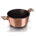 BerlingerHaus Kastról s mramorovým povrchom a pokrievkou Rosegold Metallic Line, 28 cm