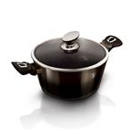 BerlingerHaus Kastról s mramorovým povrchom Shiny Black Collection 2 pokrievky, 24 cm