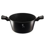BerlingerHaus Kastról s pokrievkou s mramorovým povrchom Black Silver Collection, 24 cm