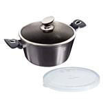 BerlingerHaus Kastról s pokrievkou s mramorovým povrchom Carbon PRO Line, 24 cm