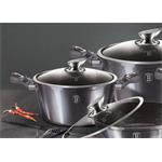BerlingerHaus Kastról s pokrievkou s mramorovým povrchom Carbon PRO Line, 28 cm