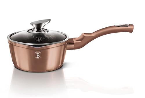 BerlingerHaus Kastról s vekom s mramorovým povrchom Rosegold Metallic Line