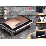 BerlingerHaus Kontaktní gril s nepřilnavým povrchem Rosegold Metallic Line, 700W