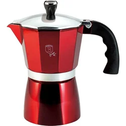 BerlingerHaus Konvice na espresso 3 šálky Burgundy Metallic Line