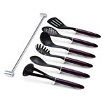 BerlingerHaus Kuchyňské náčiní s nástěnným držákem 7 ks Purple Eclipse Collection