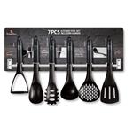 BerlingerHaus Kuchyňské náčiní s nástěnným držákem 7 ks Royal Black Collection